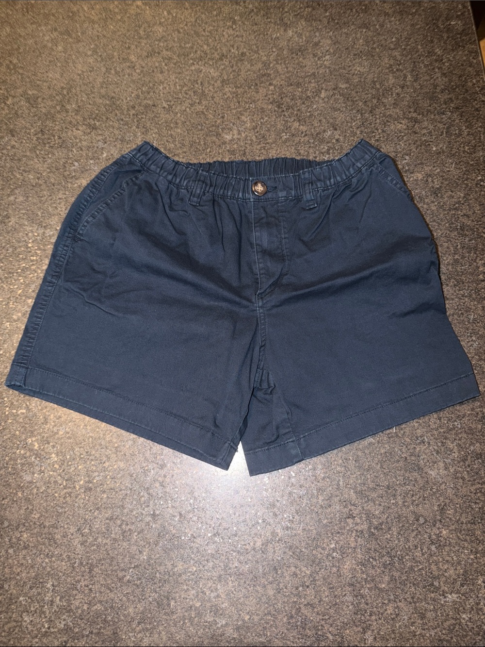 chubbies Navy Flat-Front Elastic-Waist Shorts